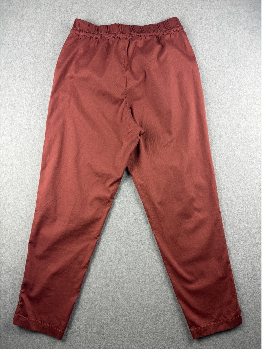 Pact Daily Twill Pants Women M Rust Organic Cotton Stretch Pull On - Picture 2 of 8